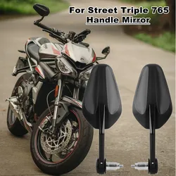 Motorcycle handlebar mirror For Street Triple 765 Triple 765 RS Triple 765 R 2017-2022 Retrofit rear view mirror