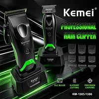 Kemei Tondeuse Tondeuse à cheveux professionnelle Réglable Tondeuse Appareil de coiffure Écran LED Tondeuse pour hommes KM-1386 KM-1385 1