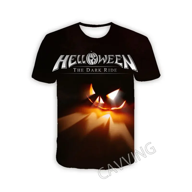 T-shirt Homme Helloween 3D Print - Manches Courtes, Motif Heavy Metal, Neuf Avec étiquettes