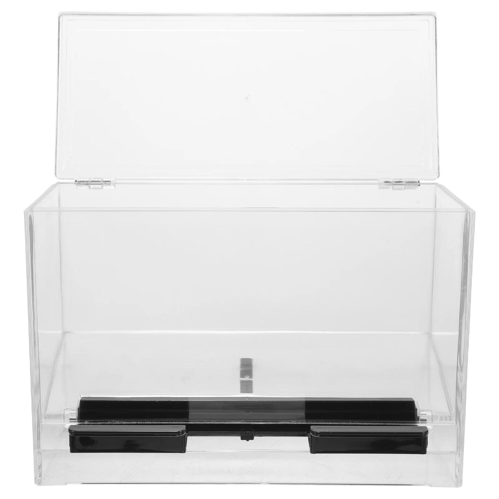 

Clear Restaurant Coffee Stirrer Box Pressing Straw Container Pressing Straw Dispenser Straw Bulk Storage Box Drinking Straw Case