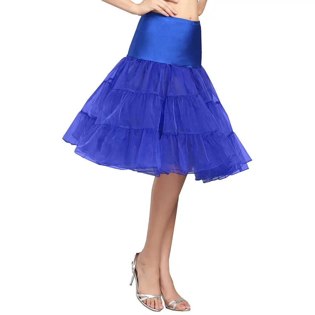 

Women's 50S Vintage Tulle Petticoat Half Slip Tutu Underskirt