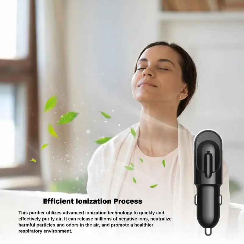 Air Freshener Air Purifier Auto Ionizer Car Air Purifier Portable Ionic Air Freshener Filter Quiet Desktop Purifier Auto Car Purification Filters