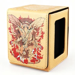 Premium PU Leather Deck Box with Display Window - 120+ Card Capacity (Winged Dragon Ra)