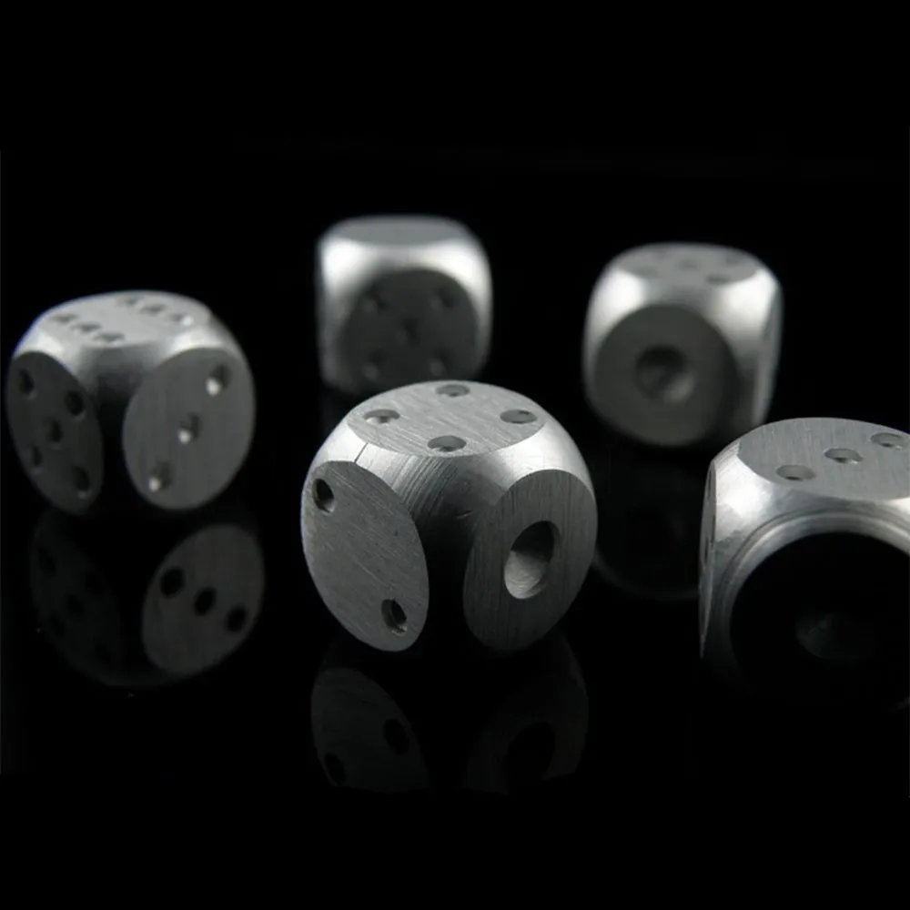 Aluminum Alloy Metal Dices Set Whisky Dice Stones Ice Cubes Bucket Reusable Keep Wine Chilling Poker Party Dice Accessories