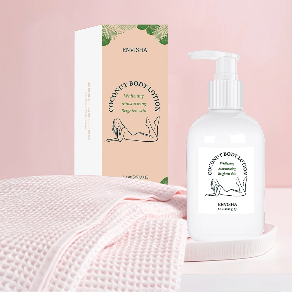 Skin Care Coconut Oil Face Body Lotion Cream Whitening Moisturizing Brightening Collagen Hyaluronic Acid Retinol Remove Melanin 3