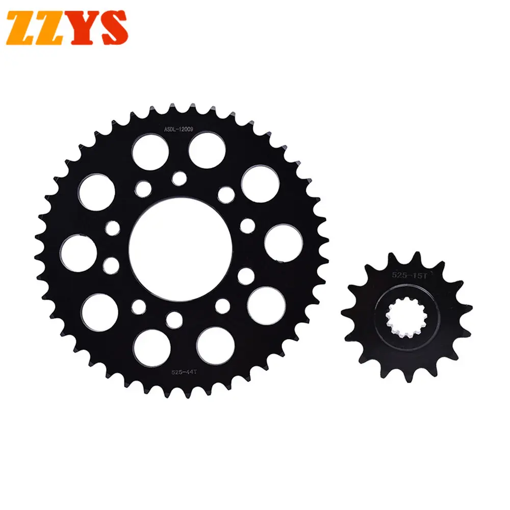 

525 15T 44T 15 44 Tooth Front Rear Sprocket Gear Wheel Pinion Cam For Honda CB400 Super Four H-VTEC Revo 2004-2016 15 CB 400 III