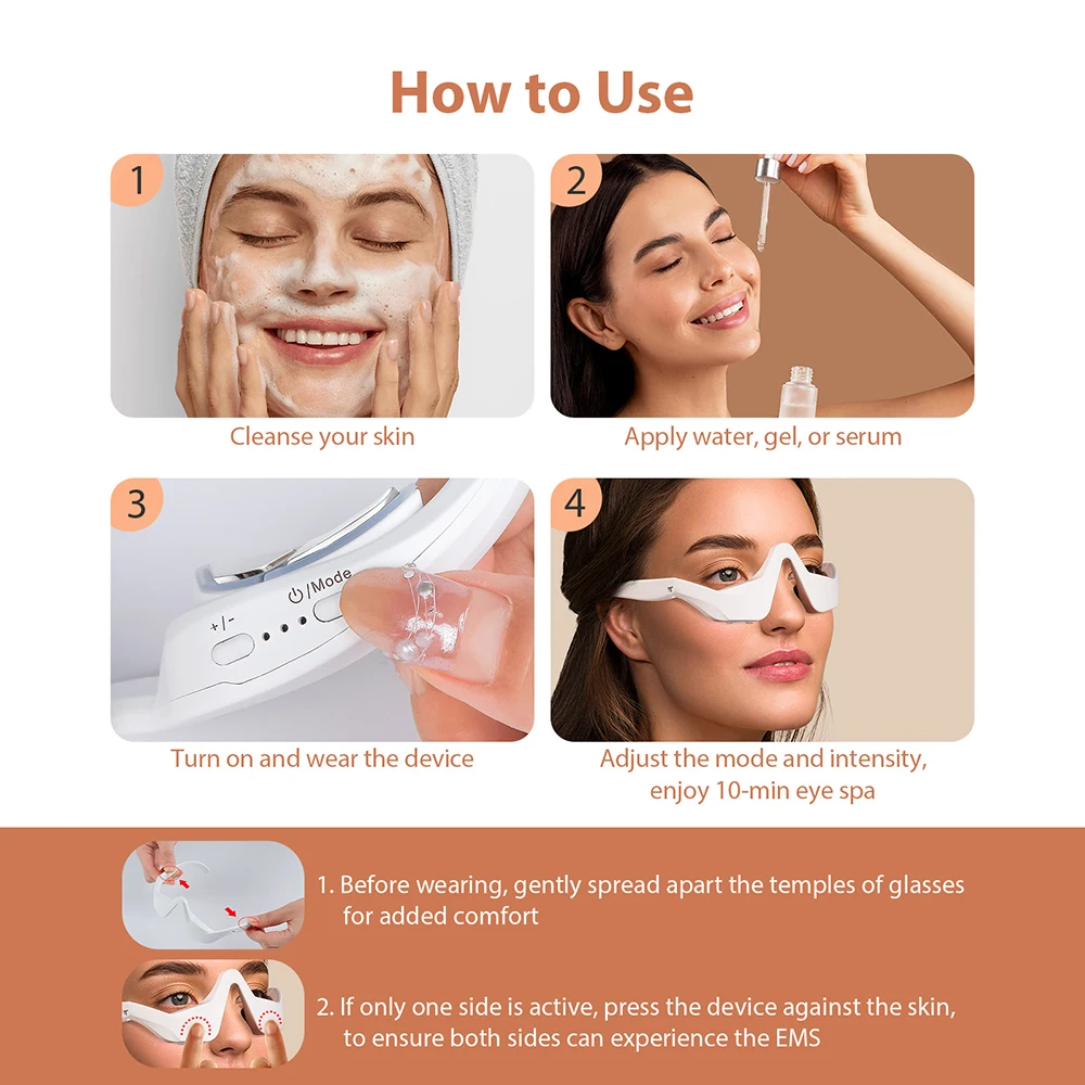 3D Eye Massager Eyes Relax Fatigue Relief Lighten Dark Circles Smooth Eye Fine Line Beauty Eye Care 6