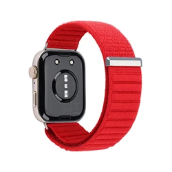 Breathable Sport Nylon Band Strap Accessories - Official Loop Bracelet for Huawei Watch Fit 3 (03 red)