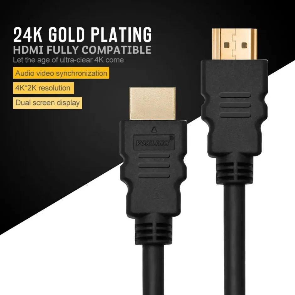 Gold Plated HDMI Cable for HDTV 4K 1080P 3D Video
