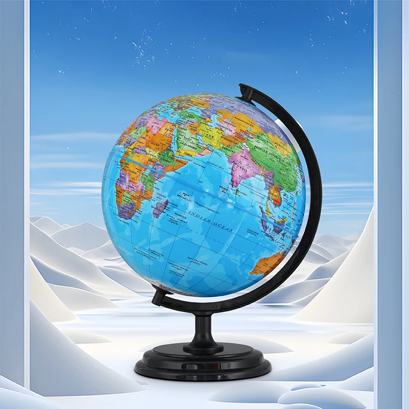 360-Degree Rotating Student Globe Geography Educational Decoration Children Learn Globe World Earth Map Teaching Aids