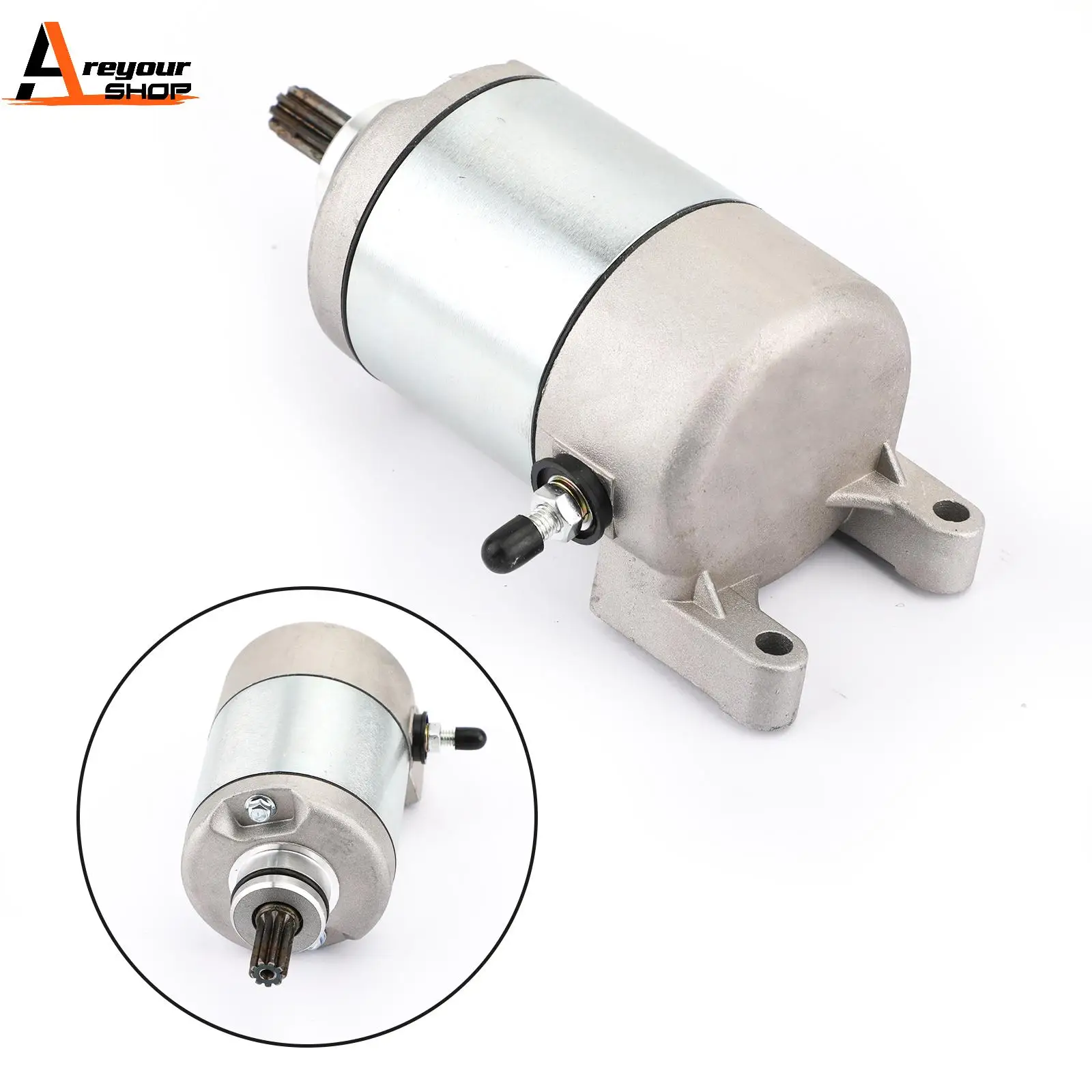 Areyourshop for Honda XL250 XR250 CBX250 NX250 1991-2009 2000 2001 2002 31200-KBR-008 STARTER Motor Engine Starting 9-Spline