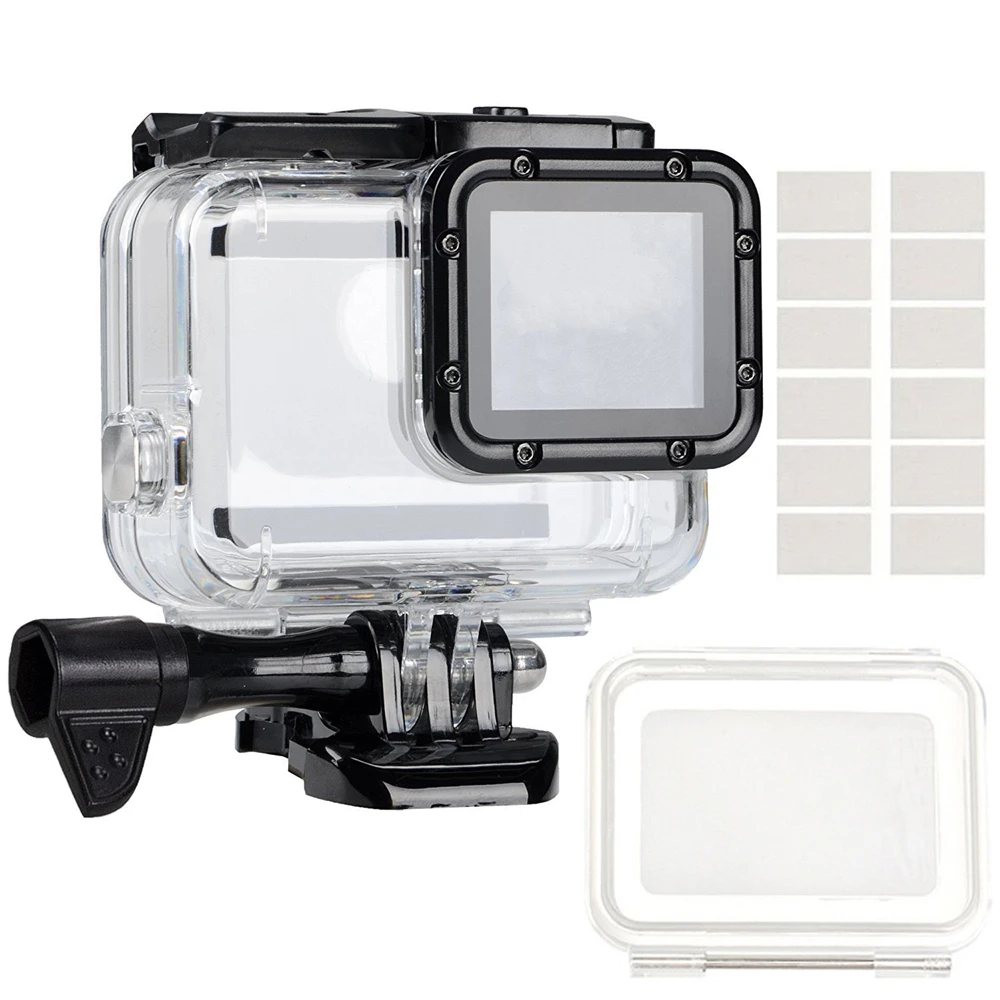 Custodia Impermeabile Da 45M Per Gopro Hero 5 6 Black Edition Camera Con Supporto Base Custodia Protettiva Hero 5 6 Accessori Go Pro
