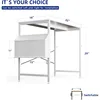 32 Inch Computer Desk for Small Spaces with Storage Bag, Home Office Work Desk with Headphone Hook, Small Offic 3