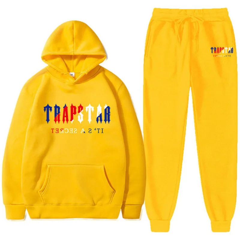 2023 Fashion Trapstar Tracksuit 2 Pieces Set Unisex Hoodies Fleece