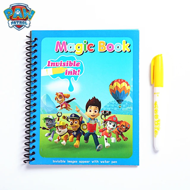 Paw Patrol Dog Water Painting Drawing Toys Graffiti Cartoon Figure Watercolour Magic Book Coloring Book for Kid Birthday Gifts 1