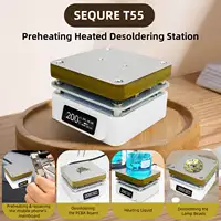 SEQURE T55 Preheating Rework Station, Constant Temp Adjustable Electronic Hot Plate For PCB SMD Heating Led Lamp Desoldering 1
