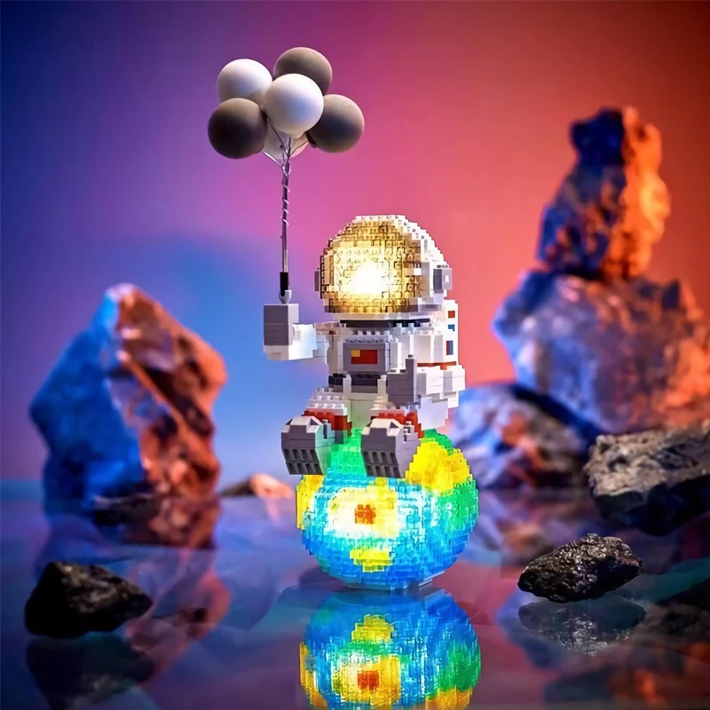 Конструктор «микро ракета», космос, луна, астронавт, Алмазный конструктор, конструктор «сделай сам», развивающие игрушки для детей, подарки