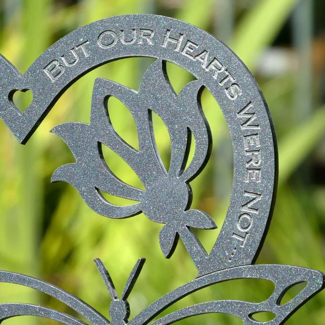 Emlékmű Ajándék Pillangó Dísz Kerti Plakk Időjárásálló Otthoni Dekoráció Apa Férje Számára - Image 6