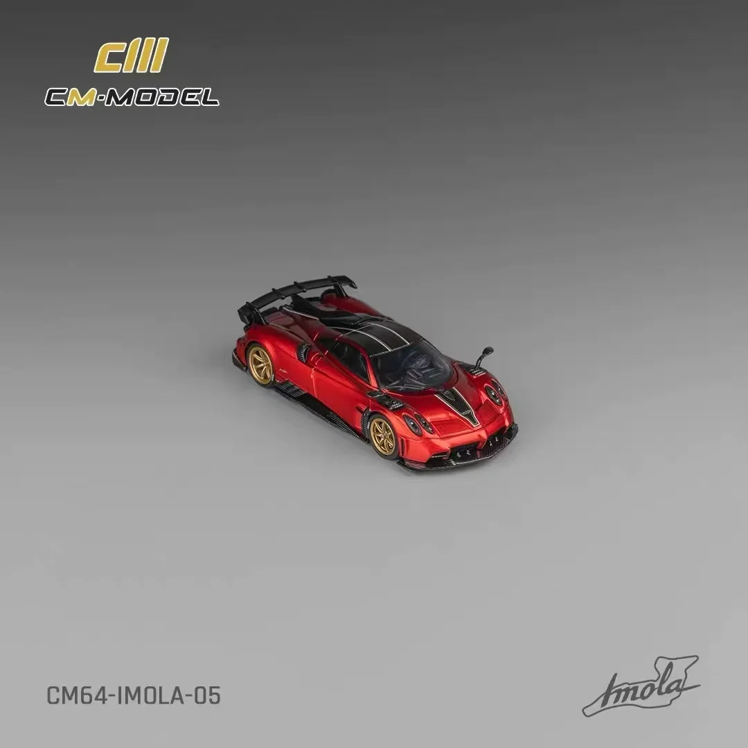 CM 1:64 파가니 라몰라 이몰라 메탈 레드 페인트 합금 자동차 모델 장난감 선물