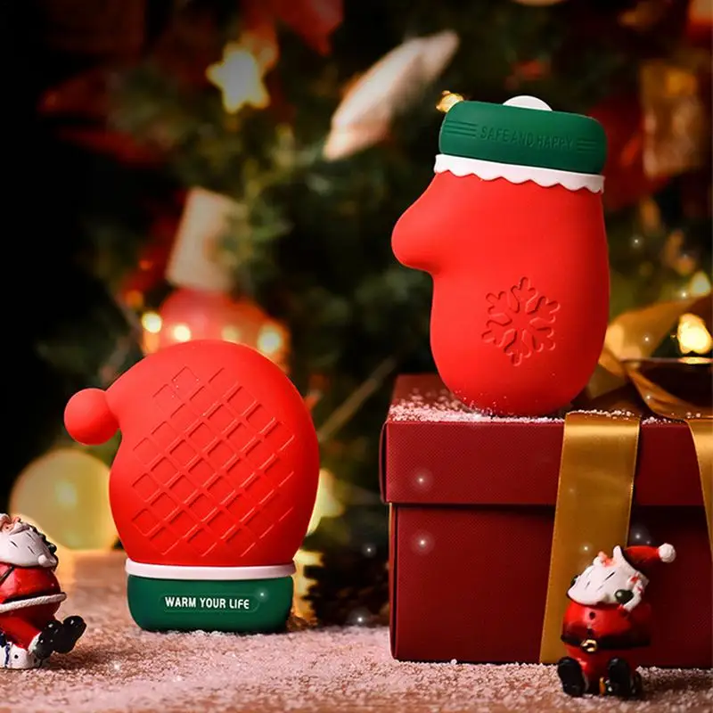 

Winter Hot Water Bottle Cute Christmas Style Silicone Hot Water Bottle For Bed Mini Silicone Hot Water Bag Hot Water Bag For