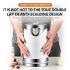 Household 2L Large Capacity Electric Kettle 304 Stainless Steel Double Layer Protection Quick Boiling Water Kettle 4