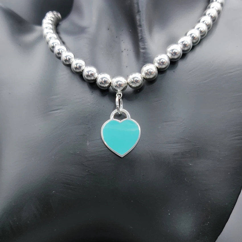 EIGSO S925 Collar De Plata De Ley Para Mujeres Y Hombres Cadena Collar Ornamental Con Colgante En Forma De Águila Y Corazón De Amor Zircorn, Zirconia Cúbica, Circón
