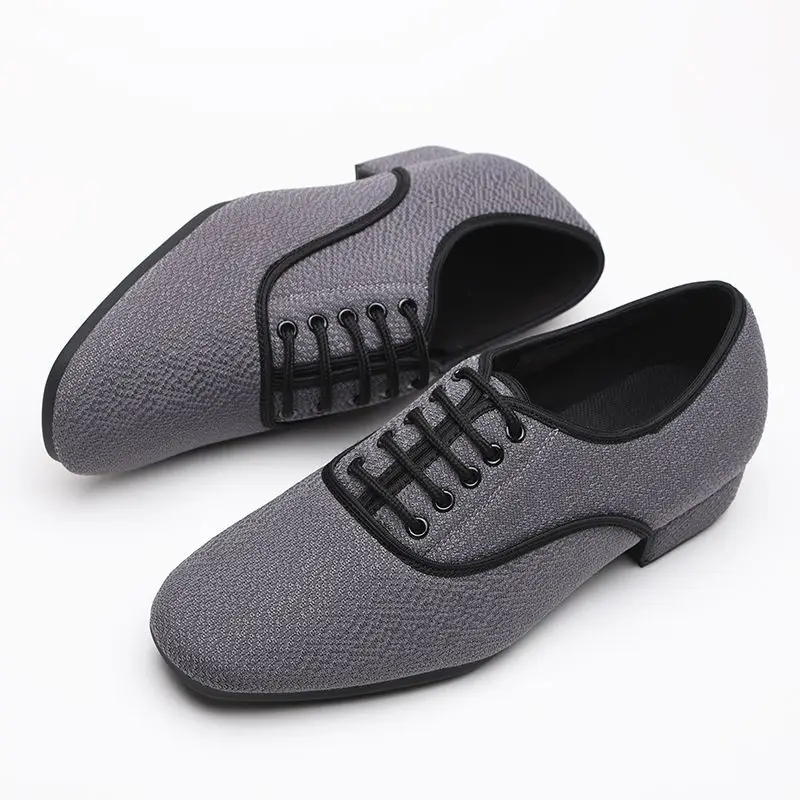 Latin Dance Shoes Soft Modern Dancing Shoes For Men Ballroom Dancing Social Dance Sneakers Square Canvas dance shoes