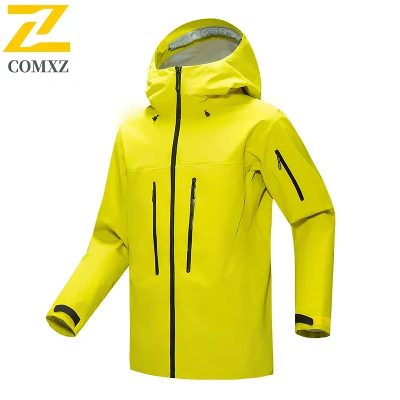 Eiao Outdoor Soft Shell Rain Proof Jackets Men's New Three-layer Adhesive Waterproof Windbreaker Trekking Fishing Stormcoat