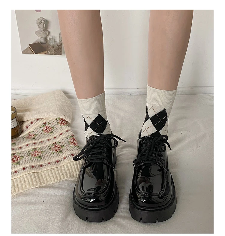 Japanese School Uniform Jk Student Shoes Girls Women Kawaii Lolita Soft Sister Round Toe Platform low Heel shoes Mary Jane Shoes