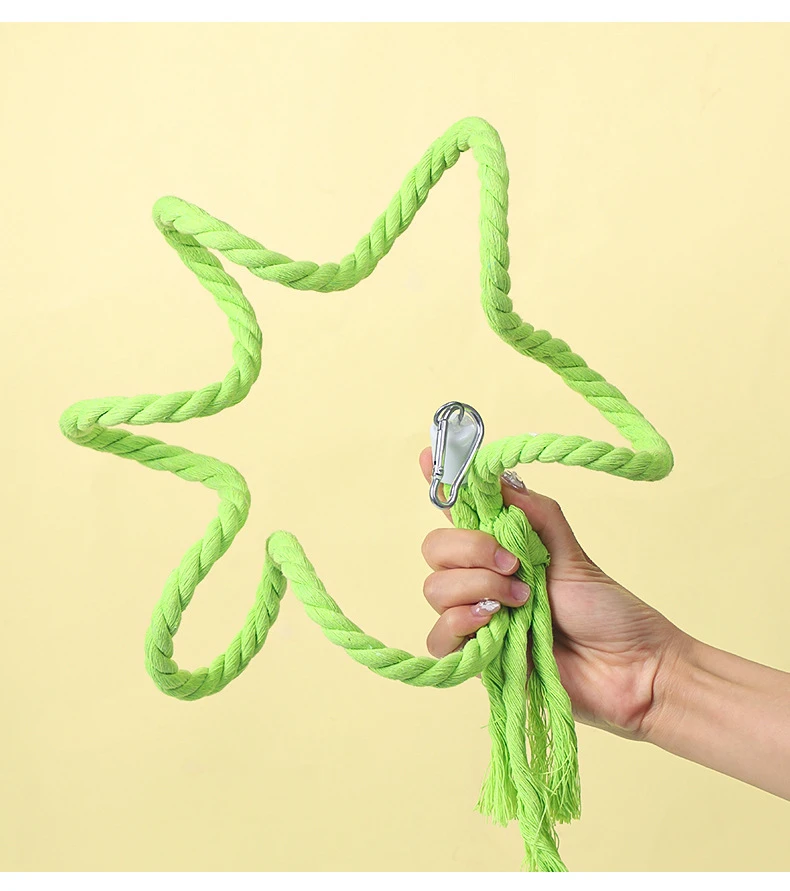 Bird Standing Climbing Toy Birds Spiral Rope Perch Parrot Parakeet Rope Swing Perch Bird Cage Stand Pole Accessories