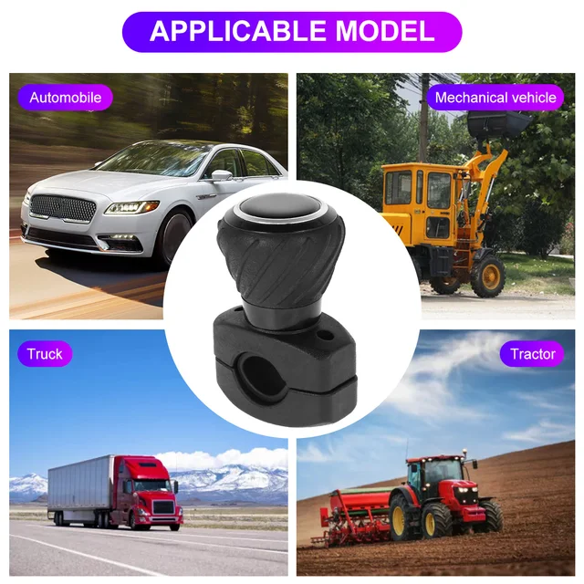 Volante Spinner Con Vite - Maniglia In Silicone 360° Per Auto, Trattori E Barche - Foto 13