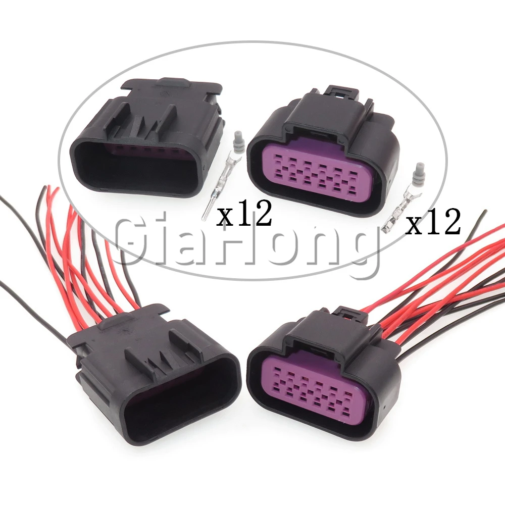 

1 Set 12 Ways 15326849 Starter Car Headlight and Throttle Position Sensor Cable Socket For Buick 15326854 13530777