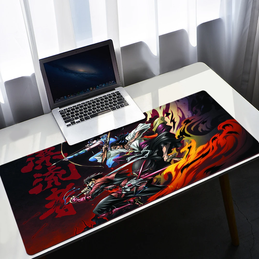 

Hot Sell Extra Large Mouse Pad Gaming Accessory Anime Drifters Mousepad Anti-slip Natural Rubber with Locking Edge Mouse Mat