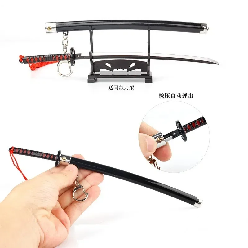 Demon Slayer Sword Keychain Nichirin Blade Kamado Tanjirou 22cm Samurai Sword  Royal Japanese Katana Anime Weapons Keychain Toys 5