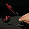 21cm Genshin Impact Sickle Weapon Arlecchino Crimson Moon's Semblance Model Keychain Metal Material Cool Dispaly Toys Gifts Kids 4