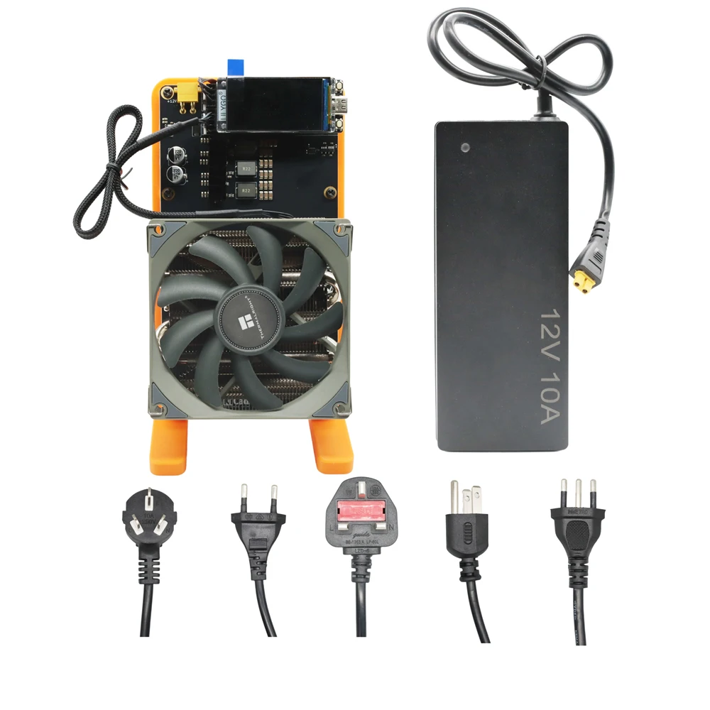 NerdQaxe++ 6TH/s Rev 6.1 100W Upgrade XT30 PSU Dual Fans Bitcoin Miner BTC Open-Source Mining Machine Better Heat Dissipation
