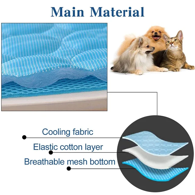 Dog Cooling Mat Large Self Cooling Mat for Small Medium Large Dogs Cats Pet Durable Ice Blanket Washable Dog Accessories Supply 3