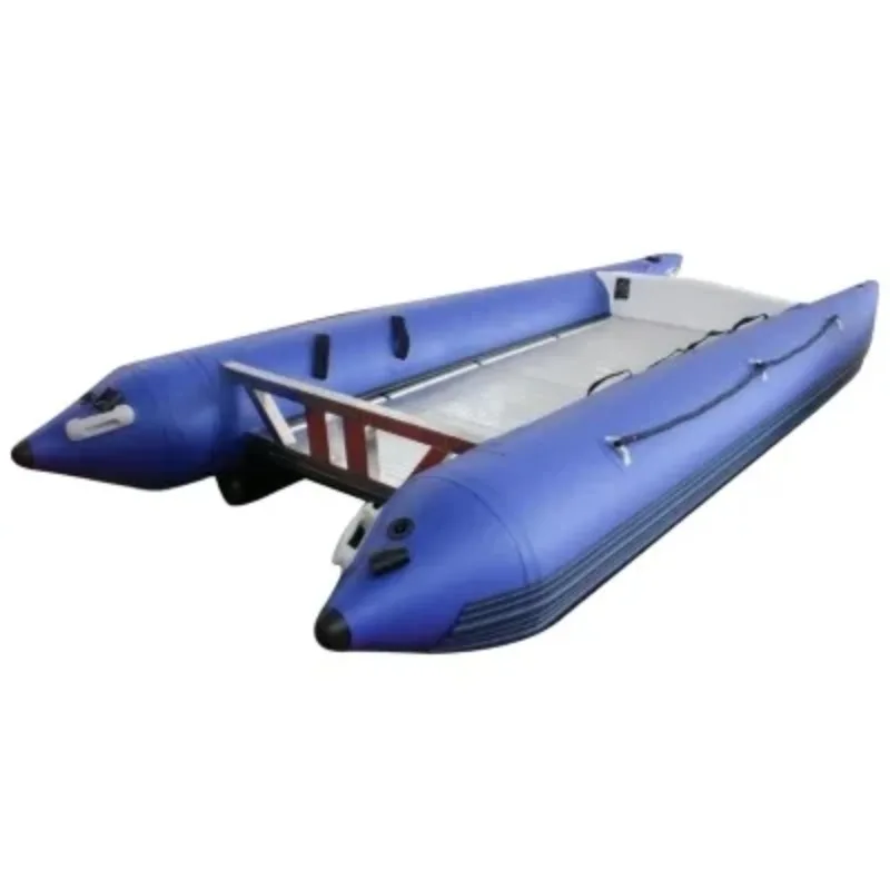 OEM ODM 고속 팽창식 쌍동선 보트 썬더캣 3.8m 4.1m PVC TPU 스포츠 레이싱 보트 판매