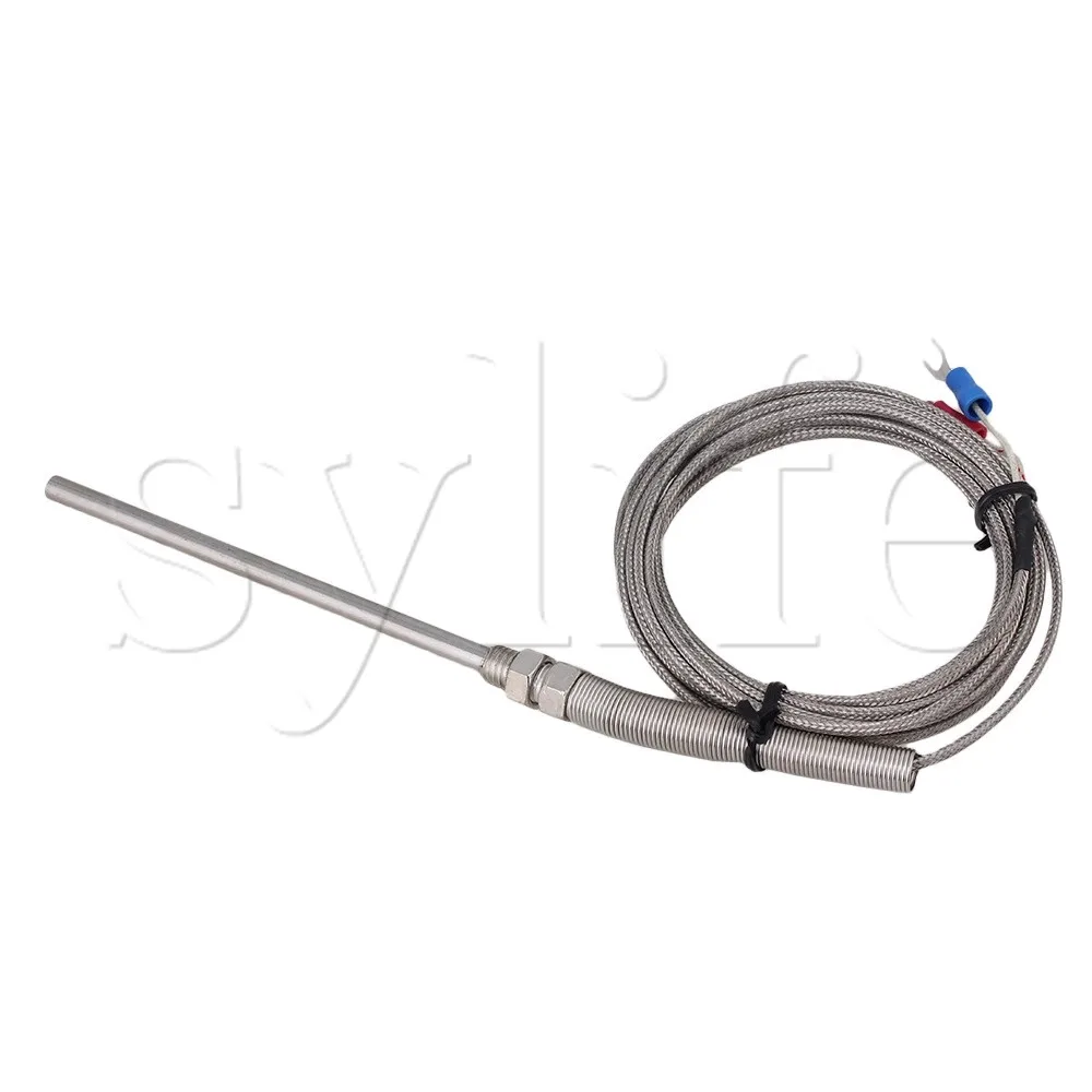 Temperature sensor 3 Meter High temperature-100~1250 C Thermocouple K type 100mm probe