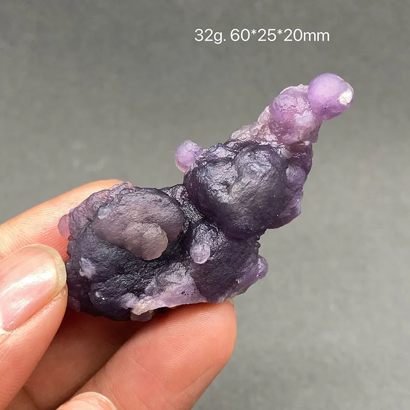 100% Natural Indonesian Purple Prehnite Raw Stone Mineral Specimen Healing Crystal Gemstone Collection