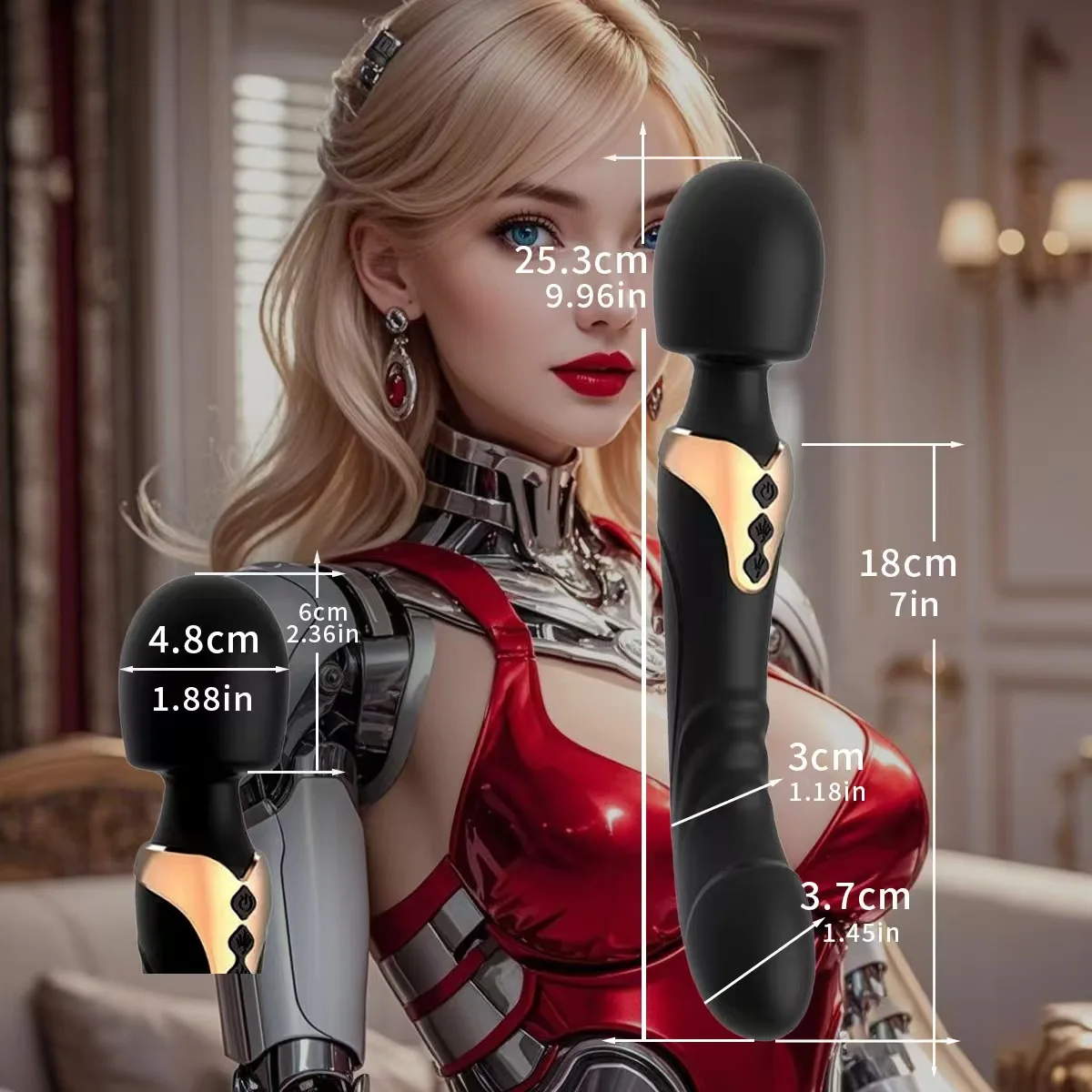 Vaginal Vibrators Dildos Dual Motor Silicone Av Magic Wand G-spot Sex Toy Powerful Massager For Women Clitoris Stimulator For Adults 18+