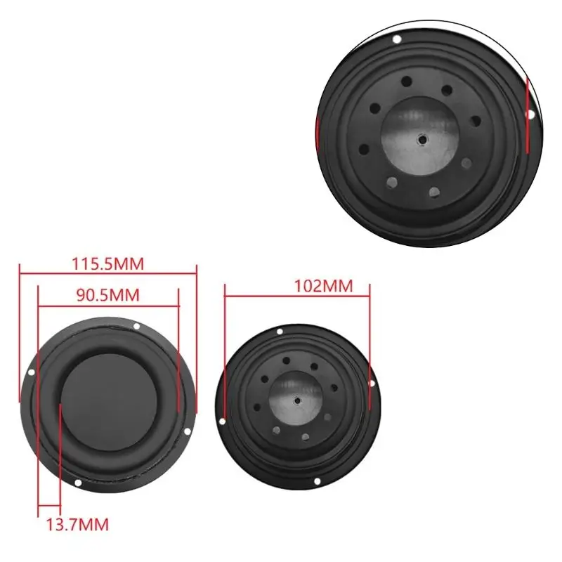Enhanced Bass Radiator Speaker Diaphragm