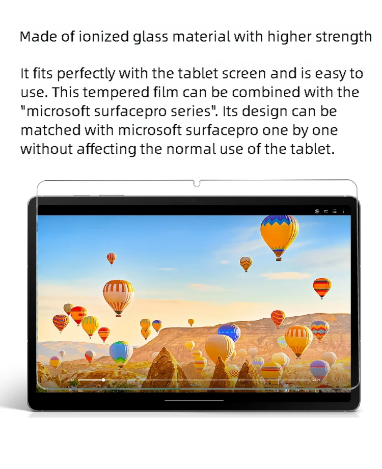 Premium Tempered Glass Screen Protector Set - Tablet Accessories Film (2-Pack)