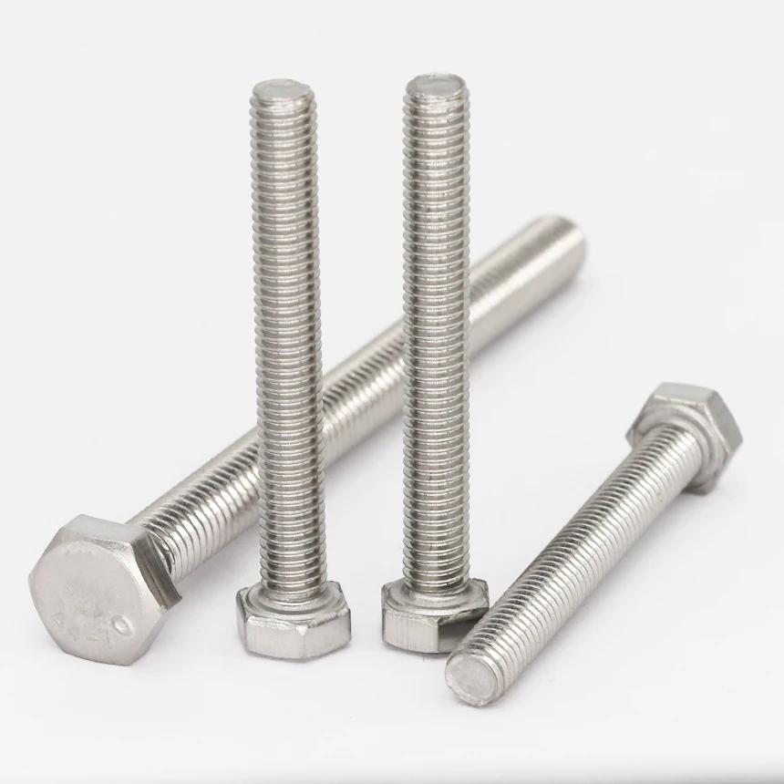 Viti A Testa Esagonale In Acciaio Inox M8 X 1.25 X 25 Mm DIN933 A2-70 &ndash; Confezione Da 25 Pezzi (FAS)