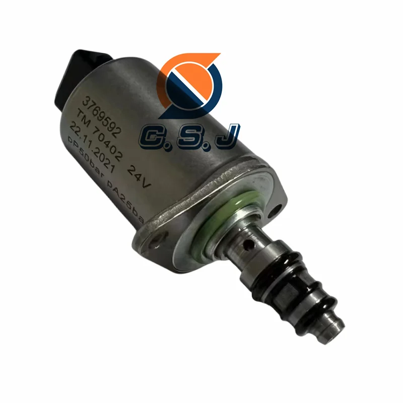 

Hydraulic Solenoid Valve 3769592 376-9592 For Parker Stacker Proportional Valve TM70402 Excavator Engine Electric Parts