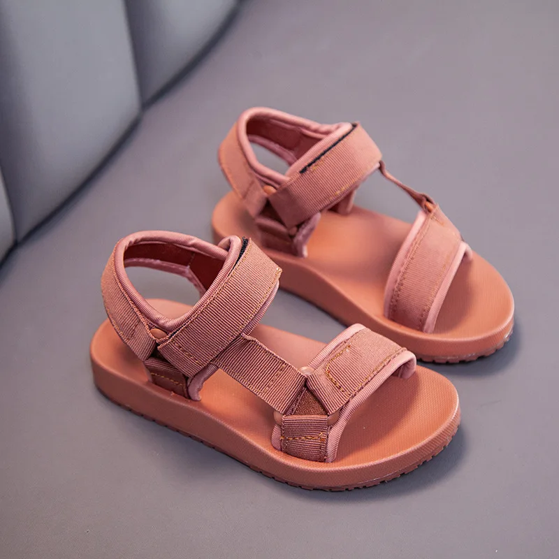 Size 21-36 Children Boys Sandals Casual Breathable Open Toeboy Beach Shoes Rubber School Sandals