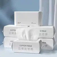 100Pcs/Bag Cleansing Towel Soft Face Towel Non-irritating Natural Travel Cotton Disposable Makeup Wipe Trip Supplies 1
