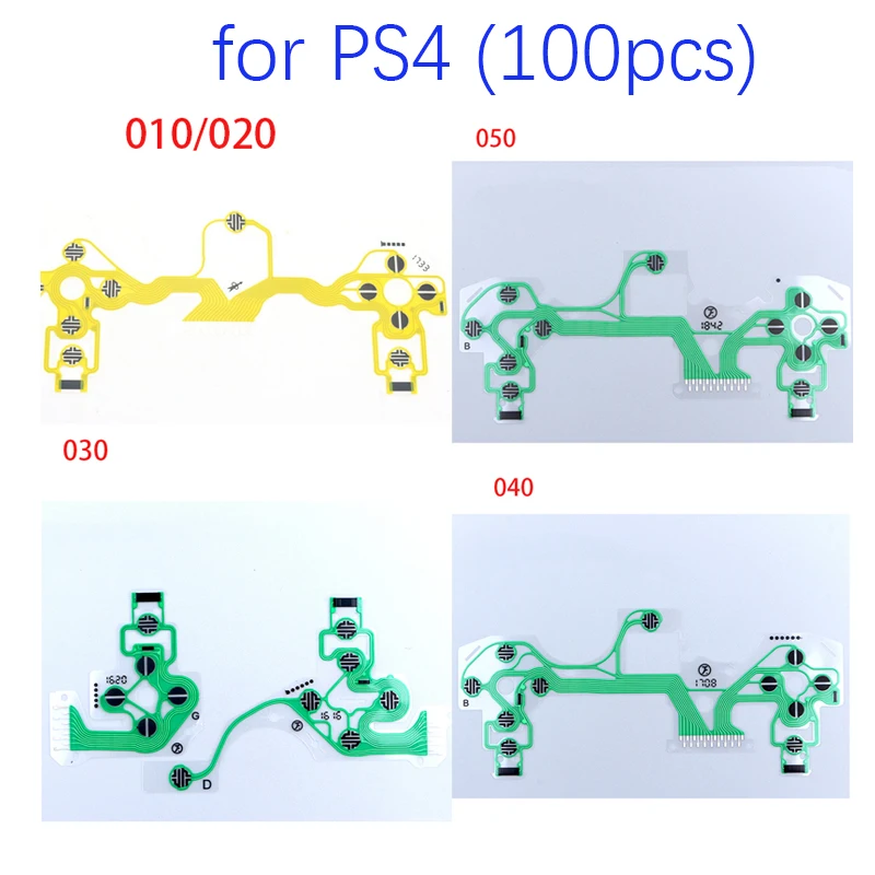 

100PCS For JDS010 011 020 030 040 055 Conductive Film For PS4 Controller Repair Parts Flex Cable
