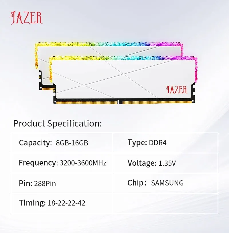 Рисунок 6 - JAZER RGB RAM DDR4 8GB 16GB Память