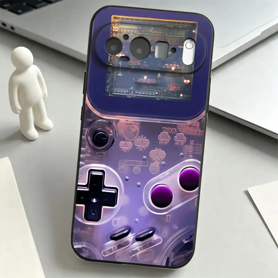 Retro Game Print Phone Case, Stylish Protective Cover